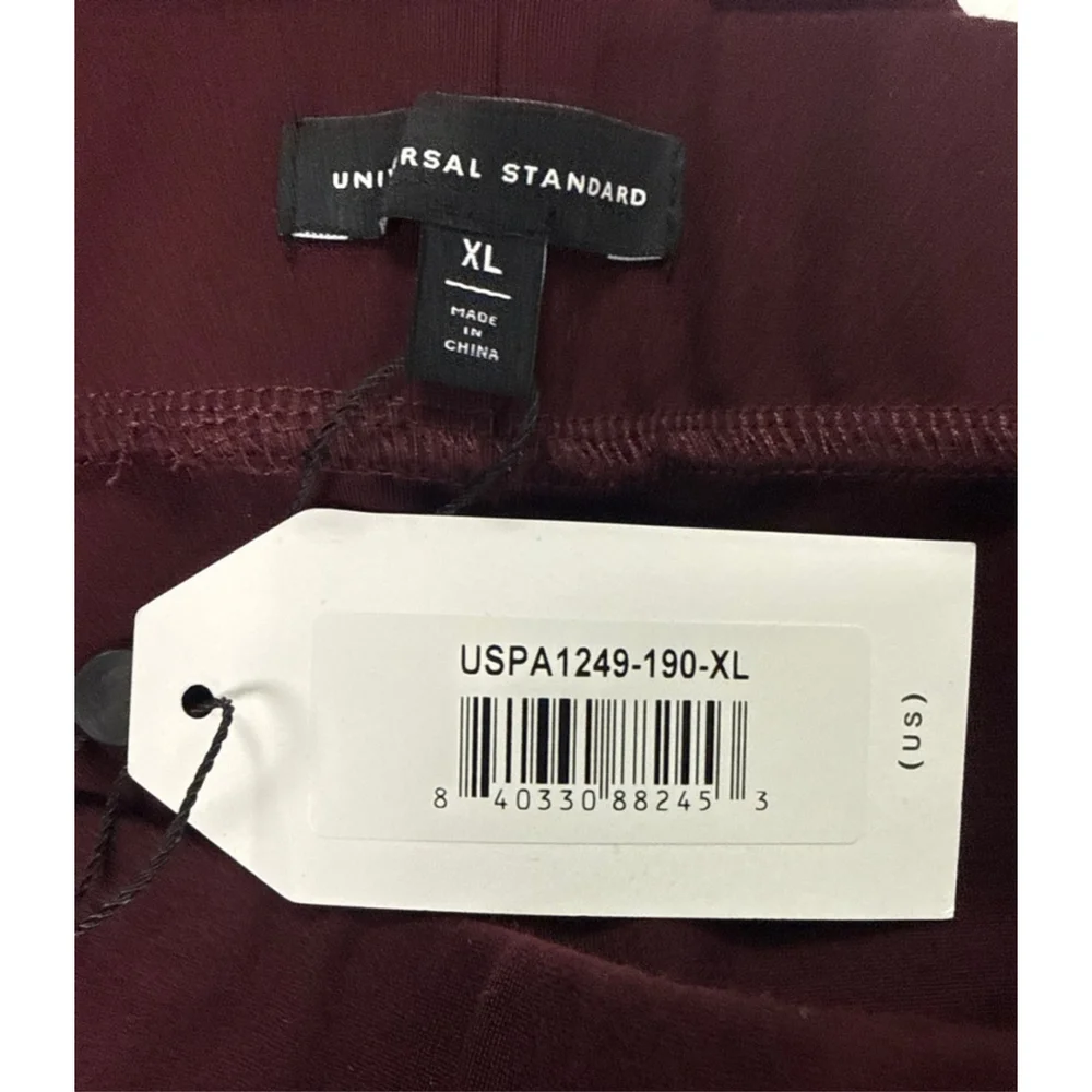Women's Universal Standard Burgundy Leggings XL - Picture 4 of 5